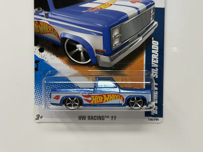 Hot Wheels HW Racing 2011 1983 Chevy Silverado 1:64 Diecast Blue V2
