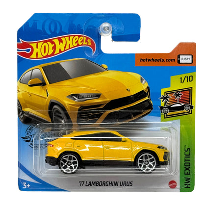 Hot Wheels Exotics 2017 Lamborghini Urus 1:64 Diecast Short Card