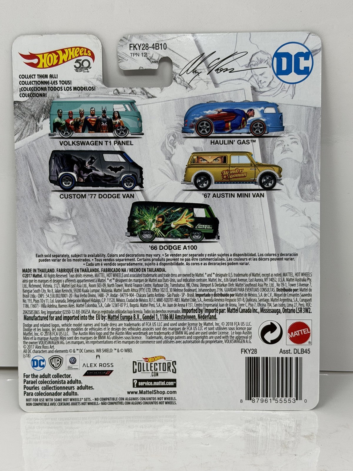 Hot Wheels DC Alex Ross Green Lantern 1966 Dodge A100 1:64 Diecast Real Riders