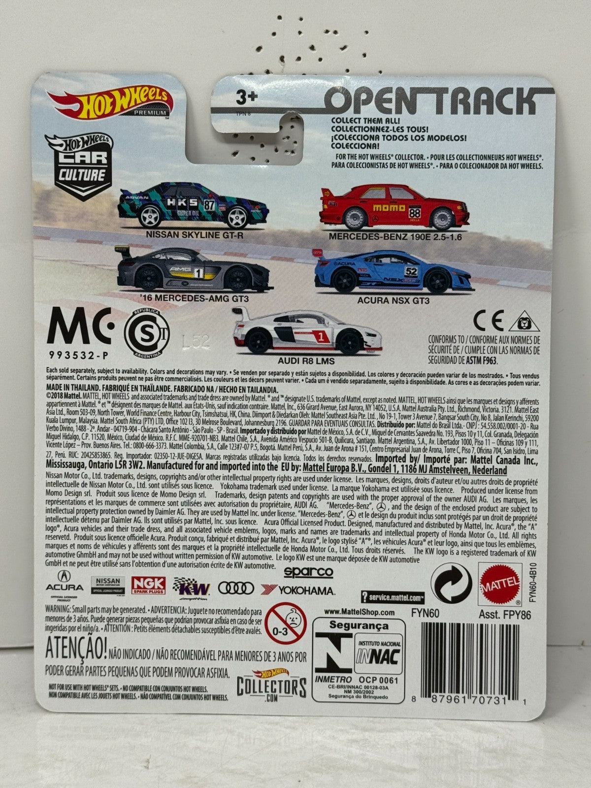 Hot Wheels Premium Open Track Nissan Skyline GT-R HKS 1:64 Diecast