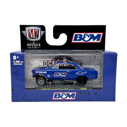 M2 Machines B&M 1967 Chevrolet Nova Gasser 1:64 Diecast