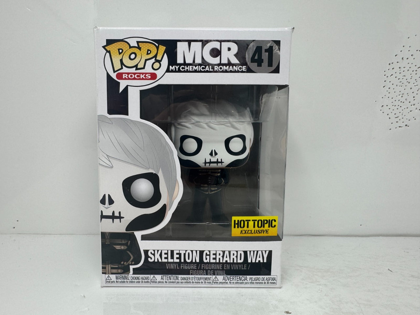 Funko Pop! Rocks MCR Skeleton Gerard Way #41 Hot Topic Exclusive Vinyl Figure