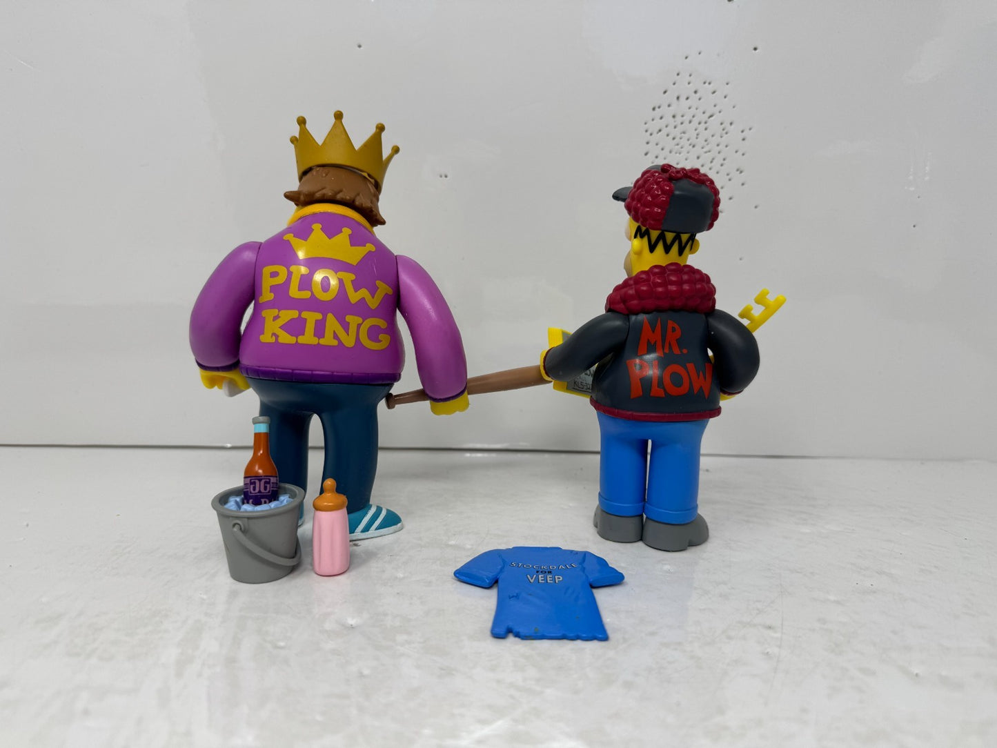 Simpsons World of Springfield Mr. Plow & Plow King Playmates Figures