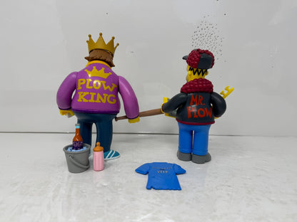 Simpsons World of Springfield Mr. Plow & Plow King Playmates Figures