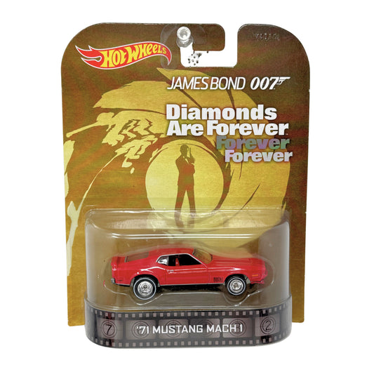 Hot Wheels Retro Entertainment Diamonds Are Forever Ford Mustang 1:64 Diecast