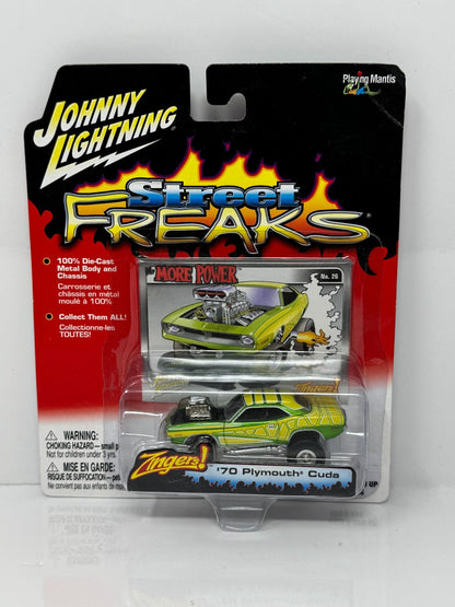 Johnny Lightning Street Freaks 1970 Plymouth Cuda Zingers 1:64 Diecast