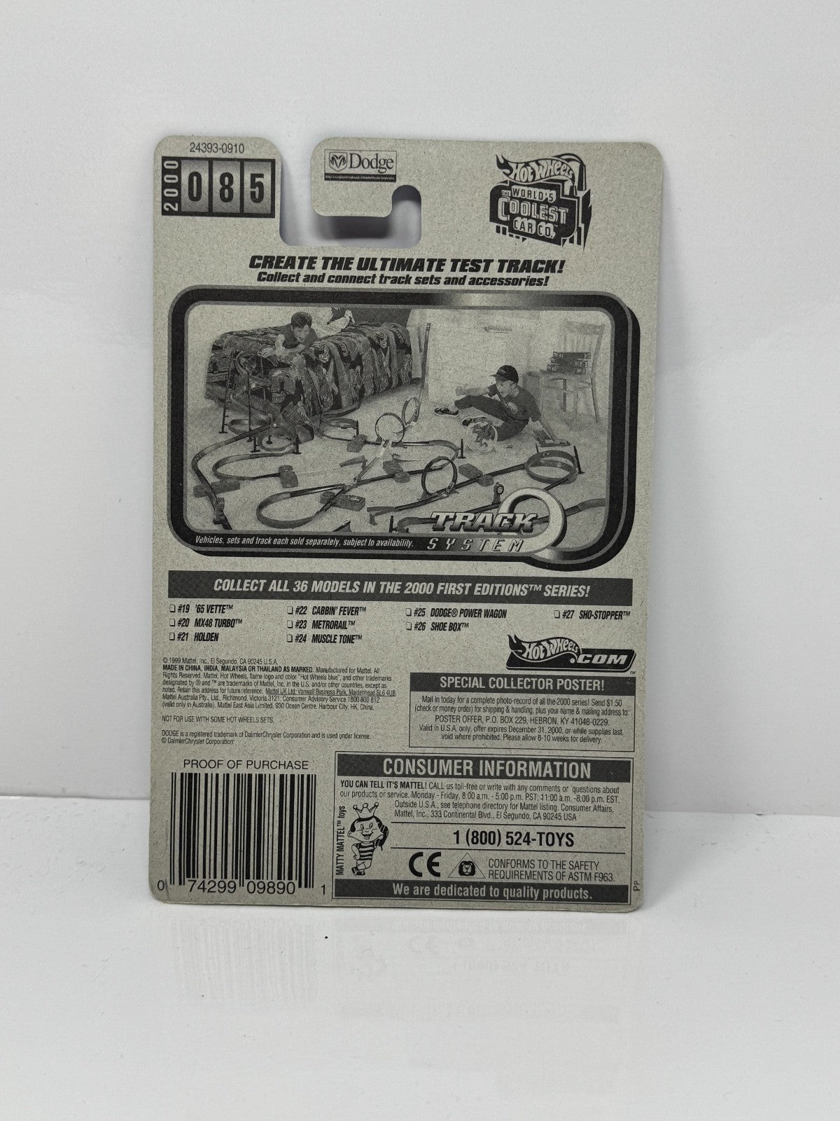 Hot Wheels First Editions 2000 Dodge Power Wagon 1:64 Diecast