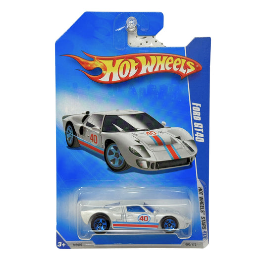 Hot Wheels Stars Ford GT40 1:64 Diecast White