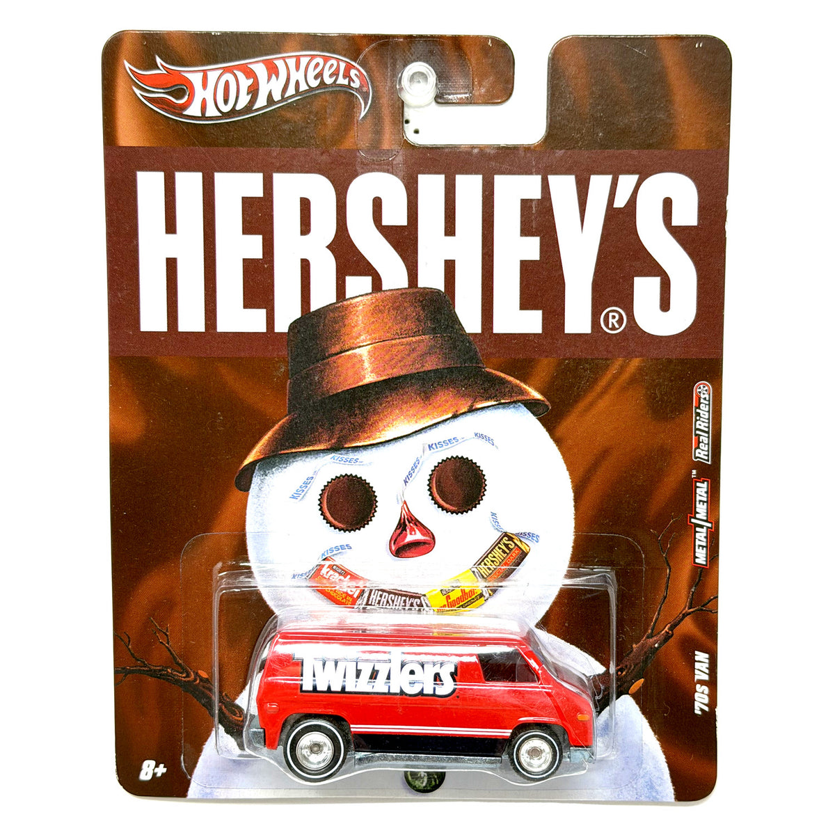 Hot Wheels Hershey's Twizzlers 1970s Van 1:64 Diecast Real Riders