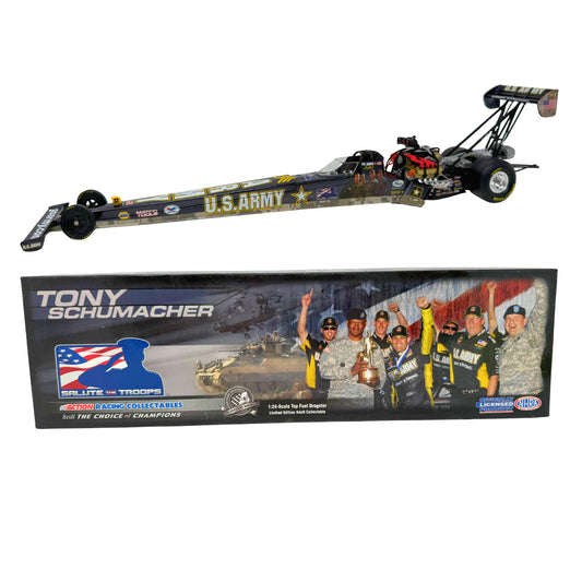 Action NHRA Tony Schumacher U.S Army Top Fuel Dragster 1:24 Diecast Liquid Color