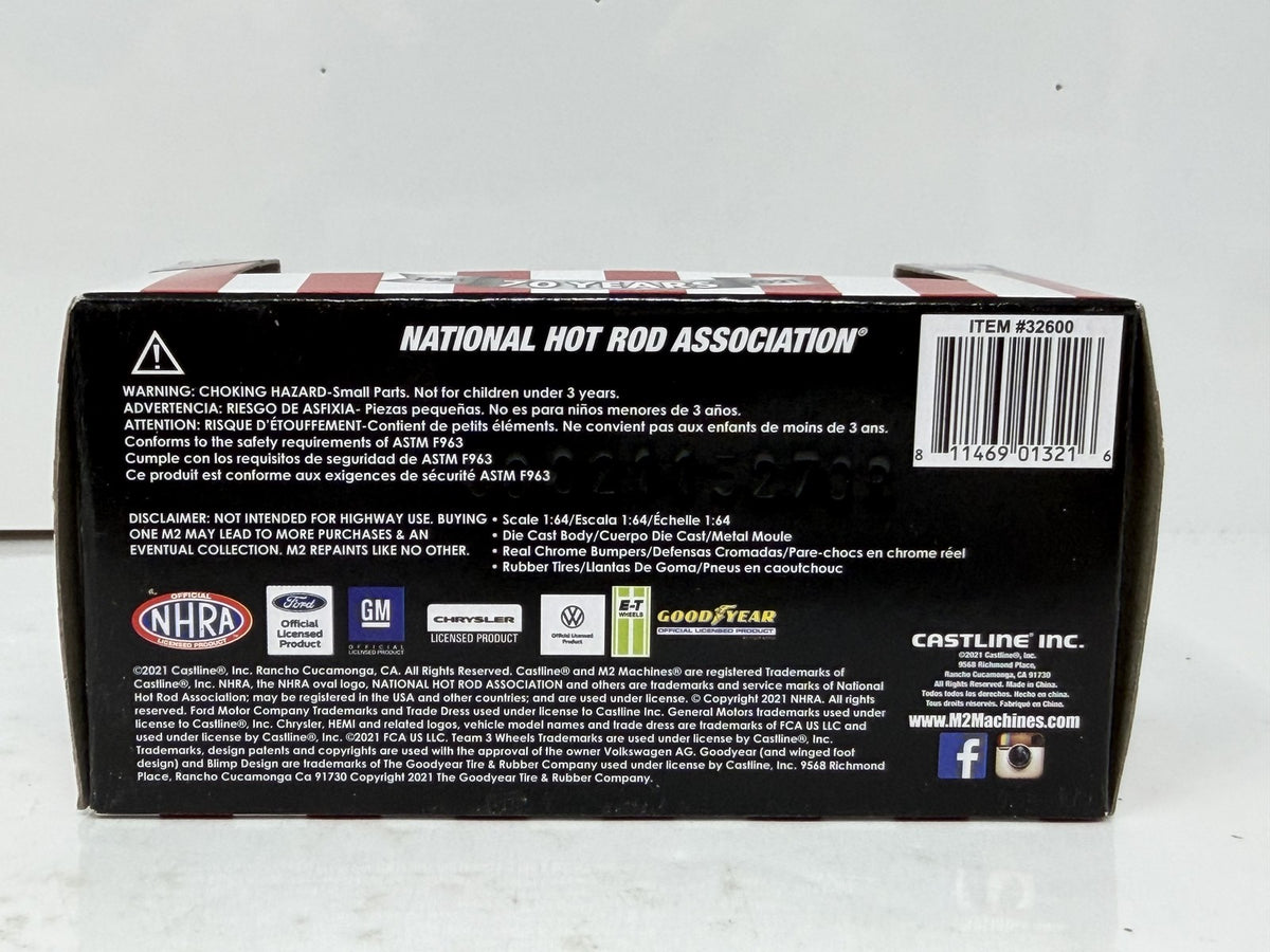 M2 Machines NHRA 70 Years 1987 Ford Mustang GT CHASE 1:64 Diecast