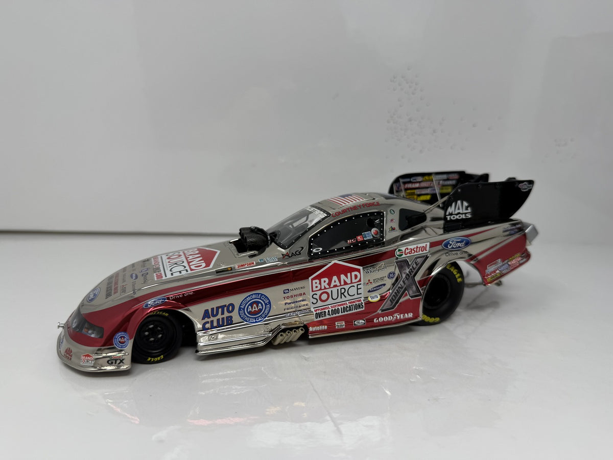 Action NHRA Courtney Force BrandSource 2011 Mustang Color Chrome 1:24 Diecast