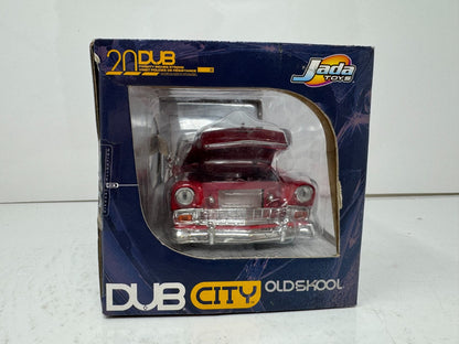 Jada Dub City Oldskool 1956 Chevy Bel Air 1:24 Diecast Maya Wheels 22 Inch DTS