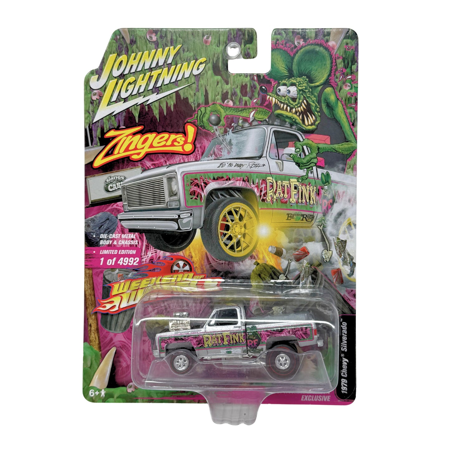 Johnny Lightning Rat Fink 1979 Chevy Silverado Weekend of Wheels 1:64 Diecast