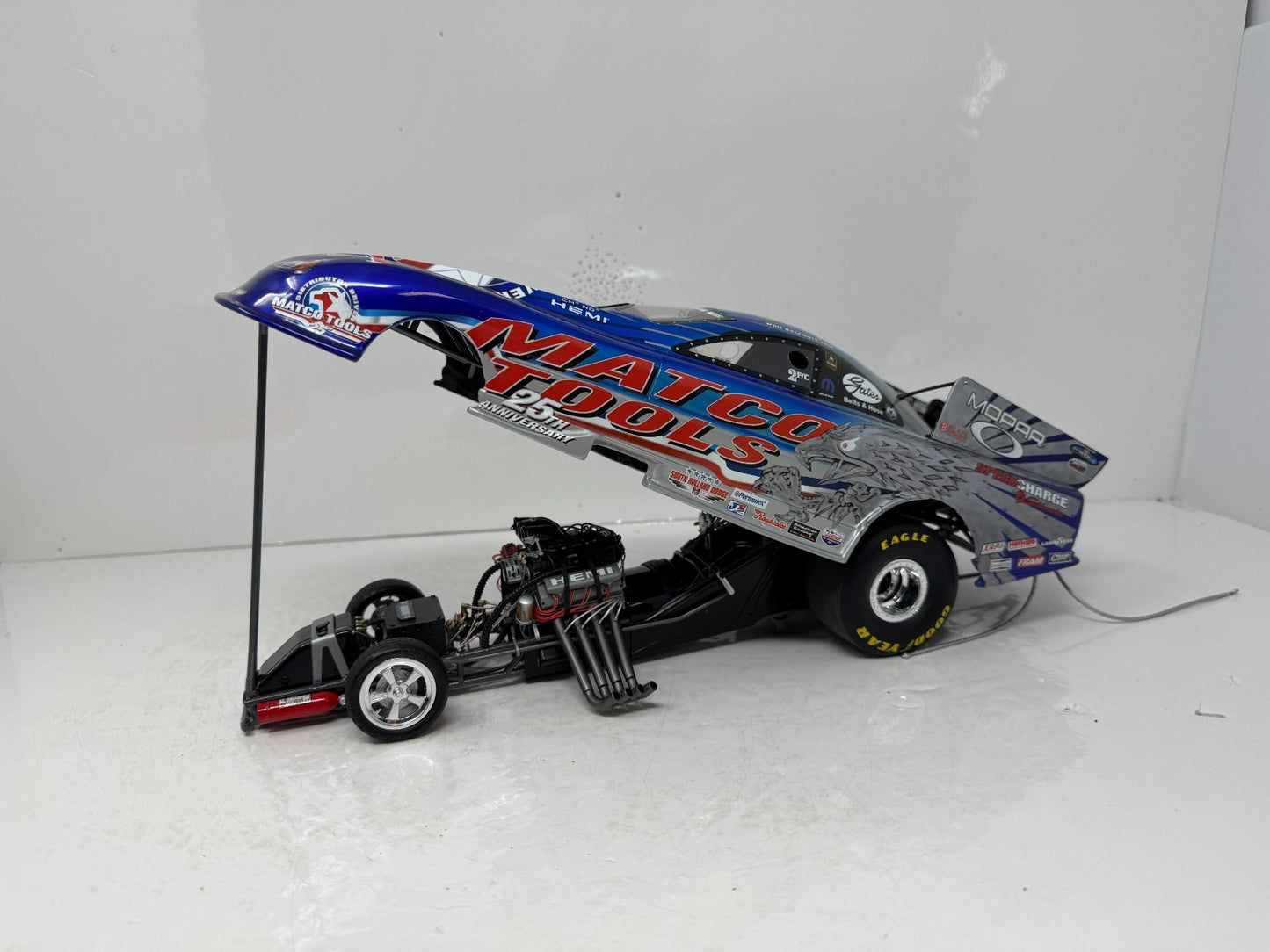 Milestone Whit Bazemore NHRA Matco Tools Iron Eagle Dodge Funny Car 1:16 Scale