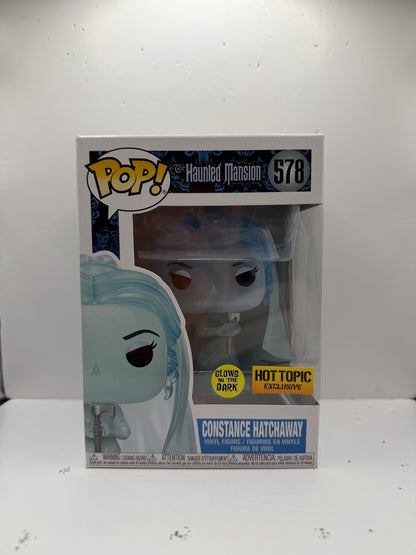 Funko Pop! Disney Haunted Mansion #578 Constance Hatchaway Hot Topic GITD Figure