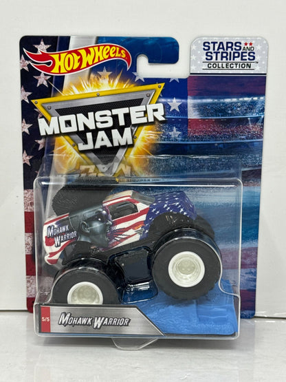 Hot Wheels Monster Jam Stars and Stripes Mohawk Warrior 1:64 Diecast