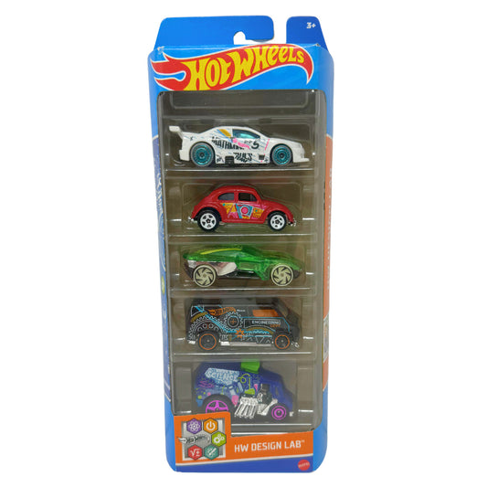 Hot Wheels HW Design Lab 5-Pack Gift Set 1:64 Diecast
