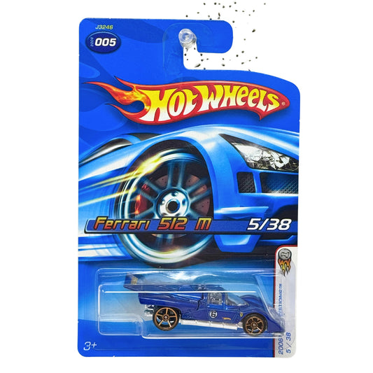 Hot Wheels 2006 First Editions Ferrari 512M Blue 1:64 Diecast