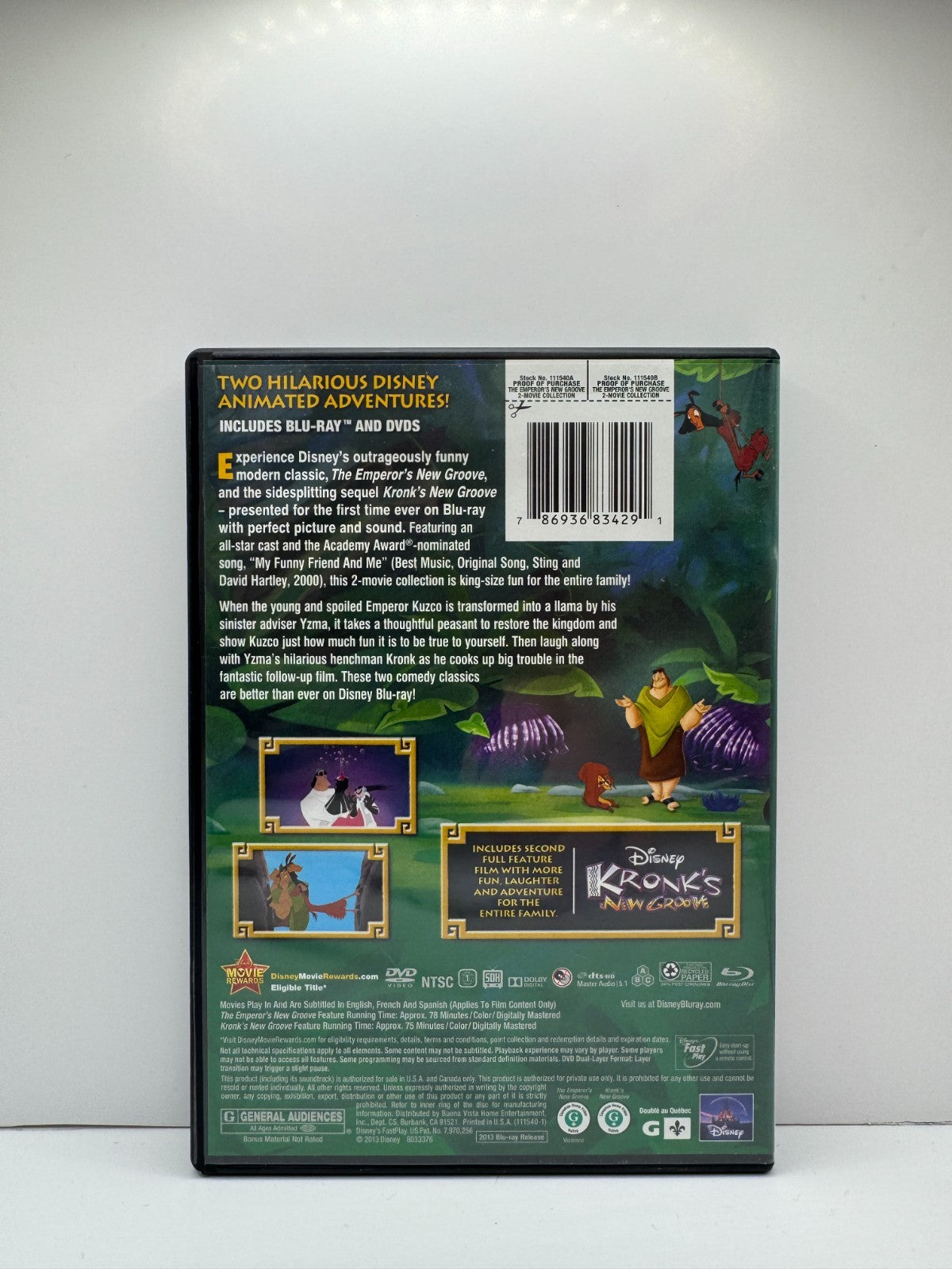 Emperor's New Groove Collection (DVD) Disney Animation