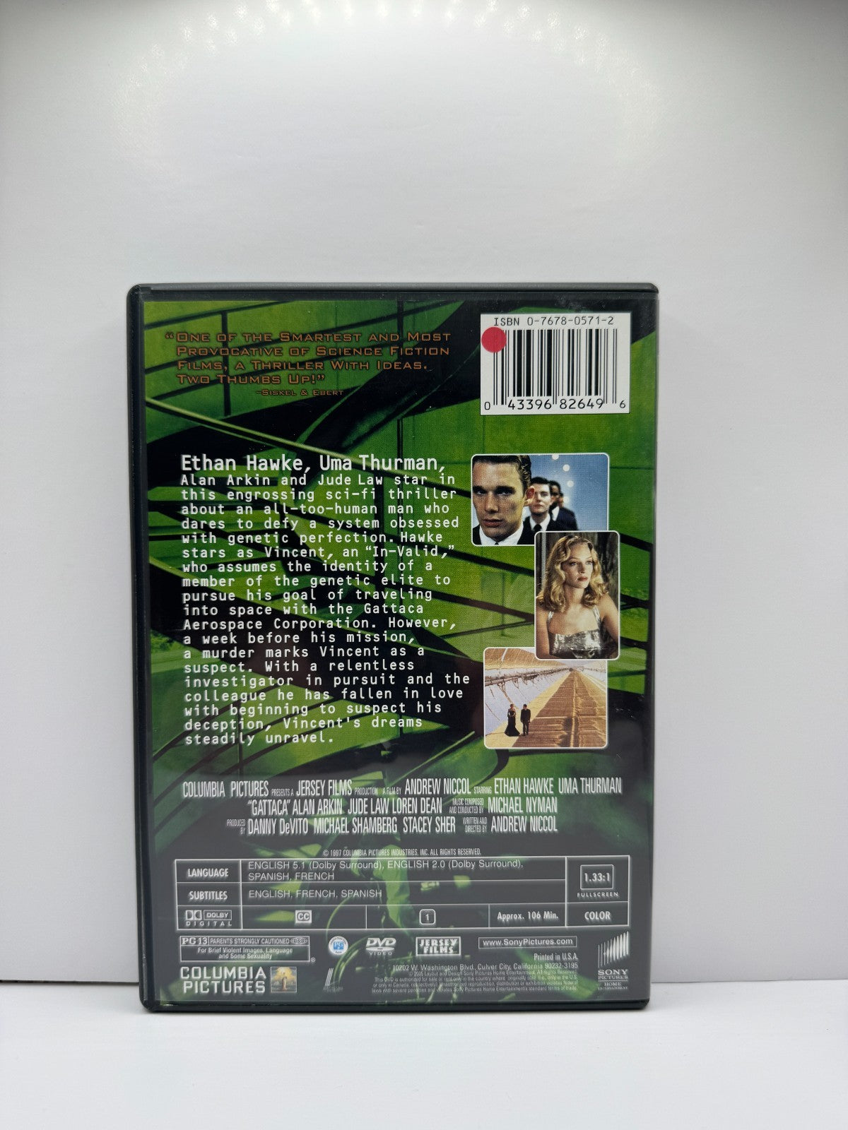 Gattaca (DVD) Ethan Hawke Sci-Fi