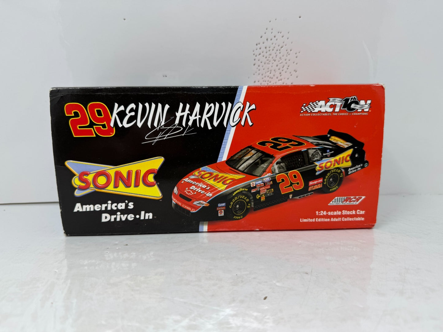 Action Nascar #29 Kevin Harvick Sonic 2002 Chevy Monte Carlo 1:24 Diecast