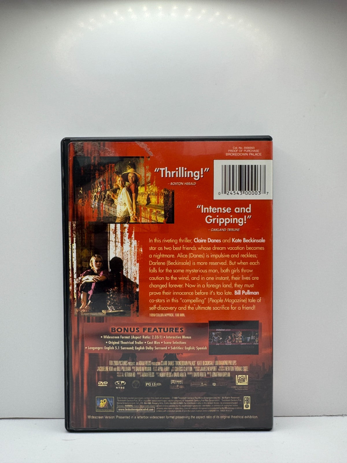 Brokedown Palace (DVD) Claire Danes Drama