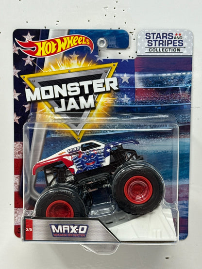 Hot Wheels Monster Jam Stars and Stripes Max-D 1:64 Diecast