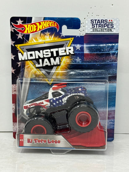 Hot Wheels Monster Jam Stars and Stripes El Toro Loco 1:64 Diecast