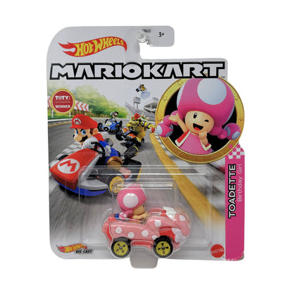 Hot Wheels Mario Kart Toadette Birthday Girl 1:64 Diecast