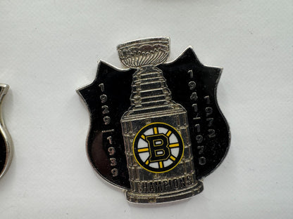 Boston Bruins Stanley Cup Champions Vintage NHL Hockey Lapel Pin