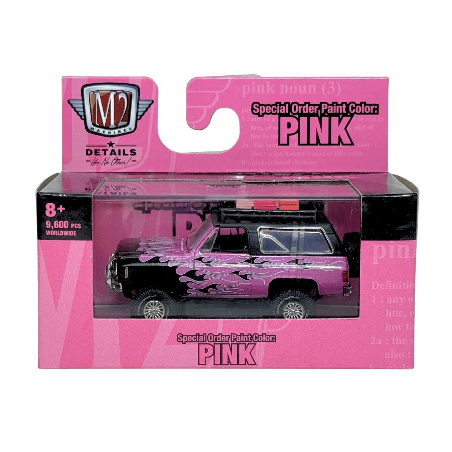 M2 Machines Pink 1973 Chevrolet K5 Blazer 1:64 Diecast