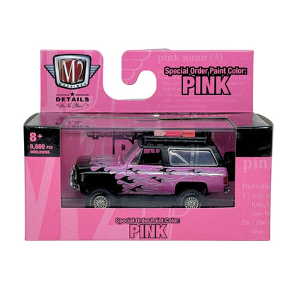M2 Machines Pink 1973 Chevrolet K5 Blazer 1:64 Diecast