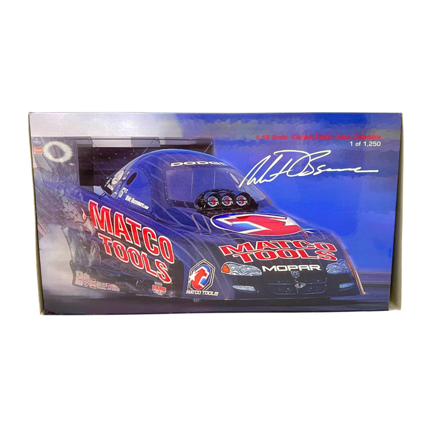 Milestone Whit Bazemore NHRA Matco Tools Iron Black Dodge Funny Car 1:16 Scale