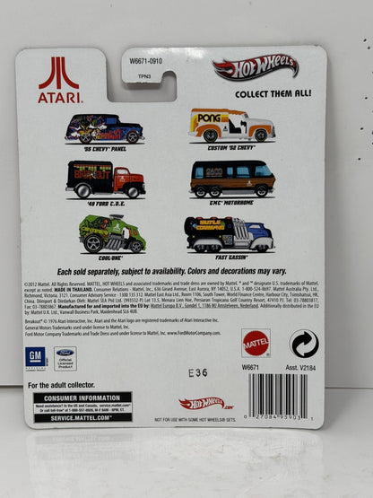 Hot Wheels Atari Breakout 1949 Ford C.O.E. 1:64 Diecast Real Riders
