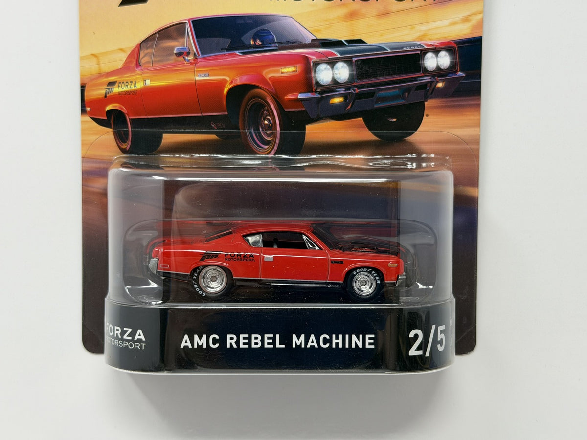 Hot Wheels Retro Entertainment Forza AMC Rebel Machine 1:64 Diecast Red