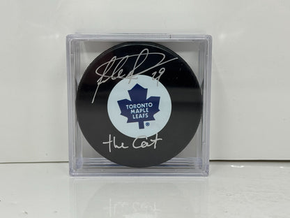 Felix Potvin Toronto Maple Leafs Signed NHL Autograph Puck Silver Auto