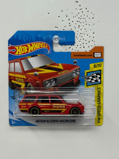 Hot Wheels HW Speed Graphics Datsun Bluebird Wagon (510) JDM 1:64 Diecast Short Card