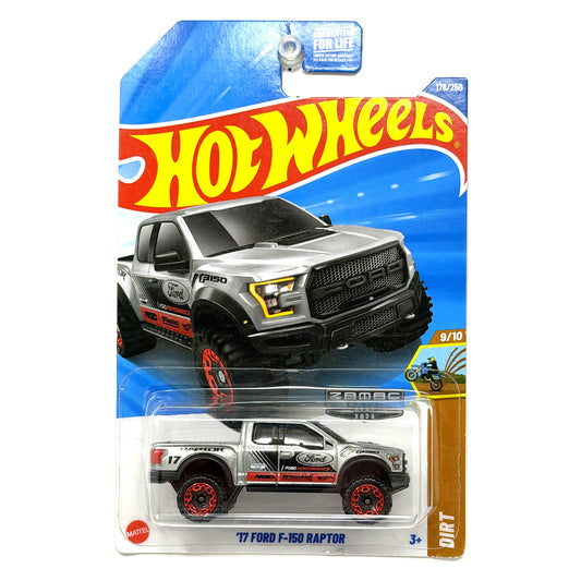 Hot Wheels ZAMAC Dirt 2017 Ford F-150 Raptor 1:64 Diecast