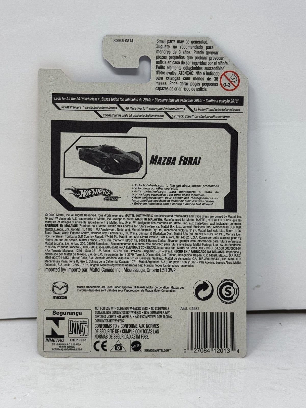 Hot Wheels 2010 HW Premiere Mazda Furai 1:64 Diecast