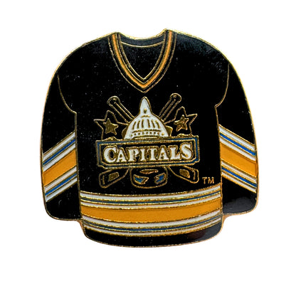 Washington Capitals 2000s Black Jersey NHL Hockey Lapel Pin