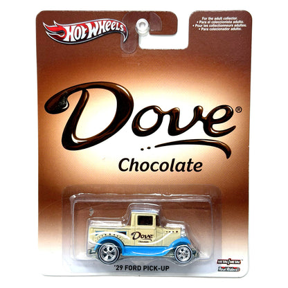 Hot Wheels Dove Chocolate 1929 Ford Pick-Up 1:64 Diecast Real Riders