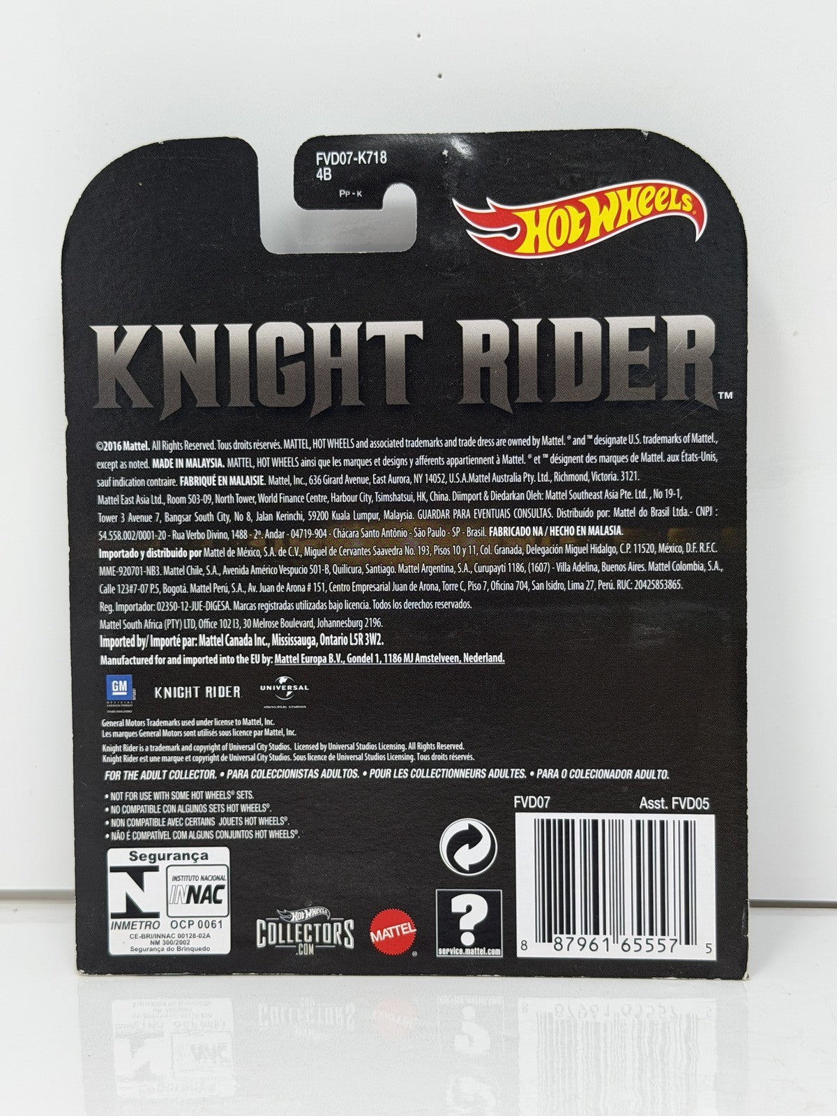 Hot Wheels Retro Entertainment Knight Rider KARR Pontiac Firebird 1:64 Diecast