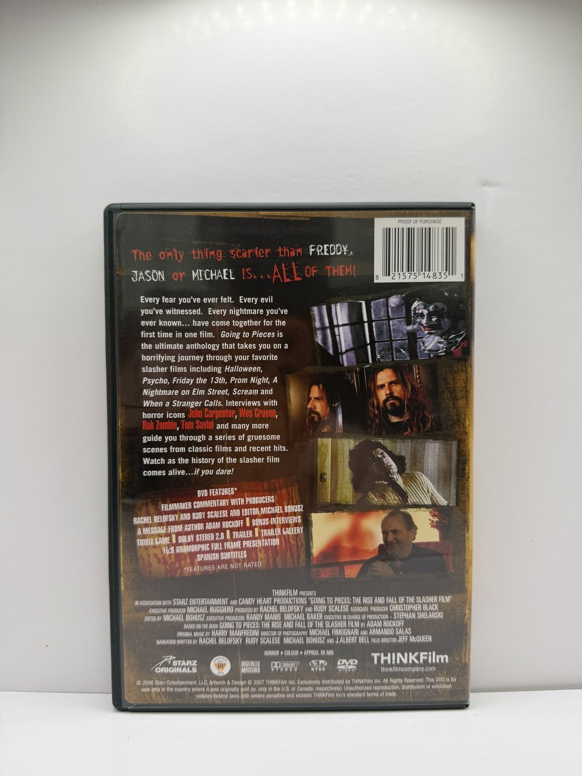 Going to Pieces (DVD) Slasher Horror Documentary