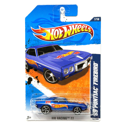 Hot Wheels HW Racing 1969 Pontiac Firebird 1:64 Diecast Blue