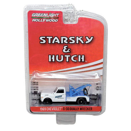 Greenlight 1969 Chevrolet C-30 Dually Wrecker Starsky and Hutch 1:64 Diecast