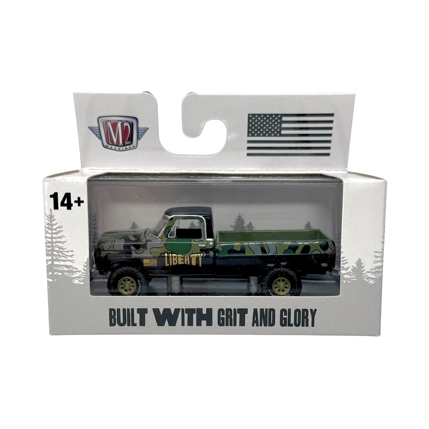 M2 Machines Grit and Glory 1972 Ford F-250 Explorer 4x4 Liberty 1:64 Diecast