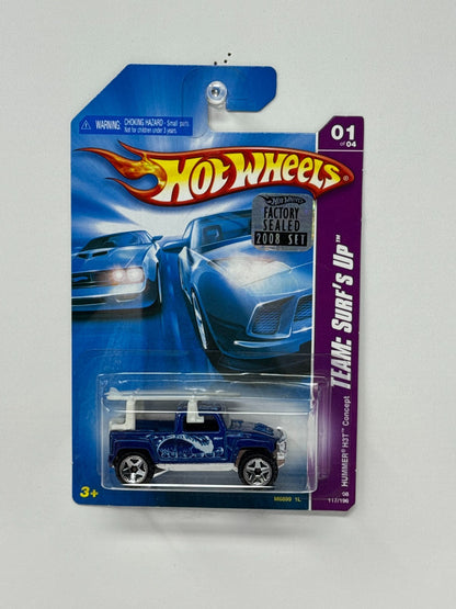 Hot Wheels Team Surf’s Up Hummer H3T Concept 1:64 Diecast Factory Sealed