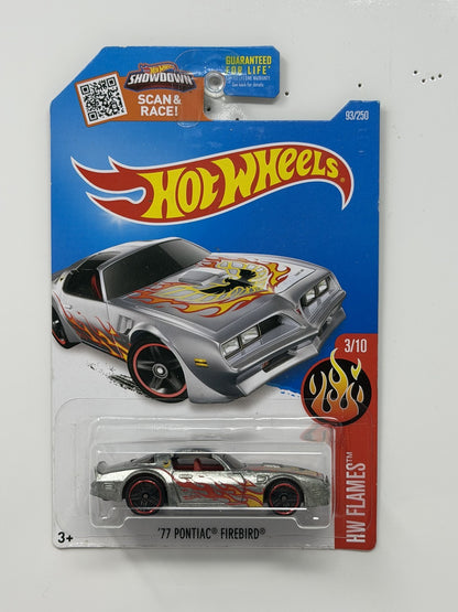 Hot Wheels ZAMAC HW Flames 1977 Pontiac Firebird 1:64 Diecast