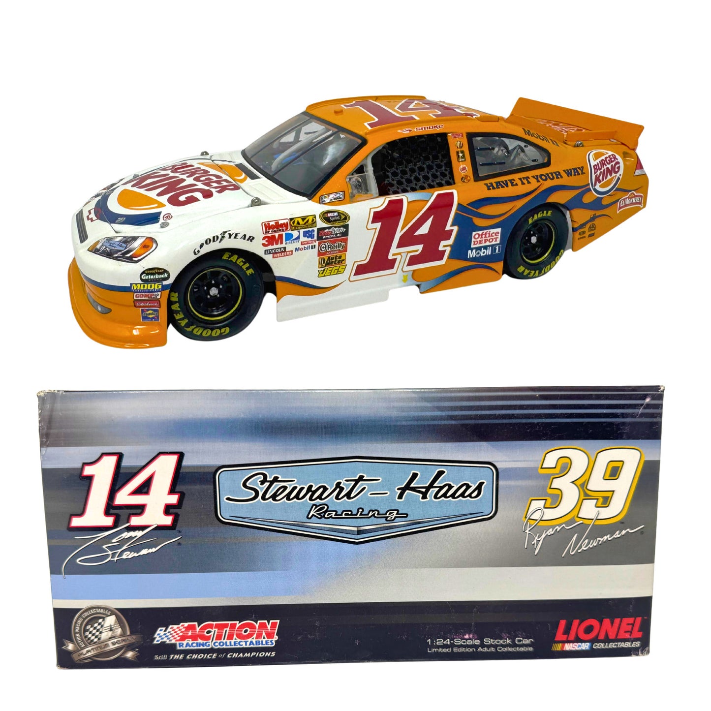 Lionel NASCAR Tony Stewart #14 Burger King 2011 Chevrolet Impala 1:24 Diecast